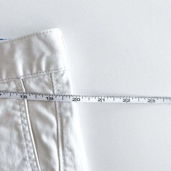 Tommy Bahama Mens Flat Front Stretch Tencel Chino Shorts Off-White Size 38 - Picture 7 of 9